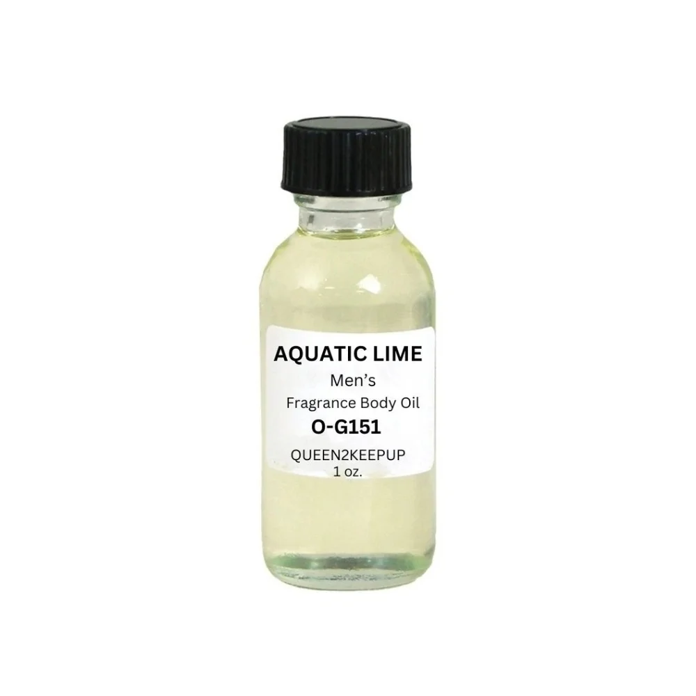Aquatic Lime (Men) Body Oil 1 oz Fragrance All Natural Pure Uncut Scent